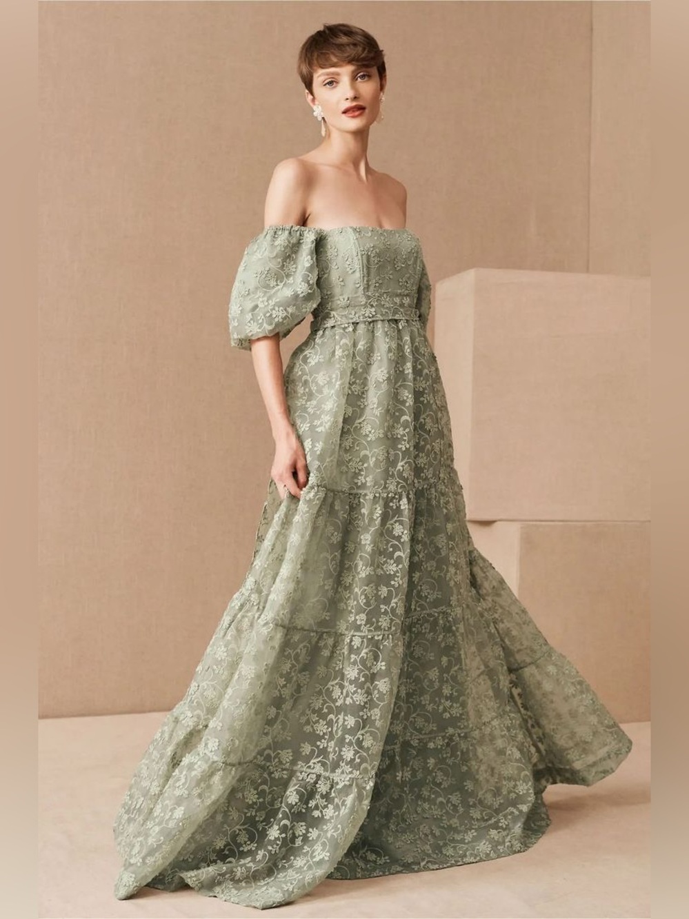 BHLDN Beatrice Organza Maxi Dress